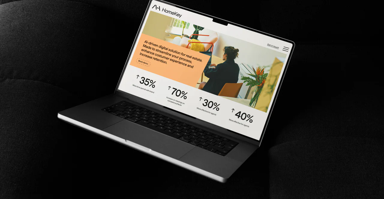 HomeKey website on a laptop with savings figures