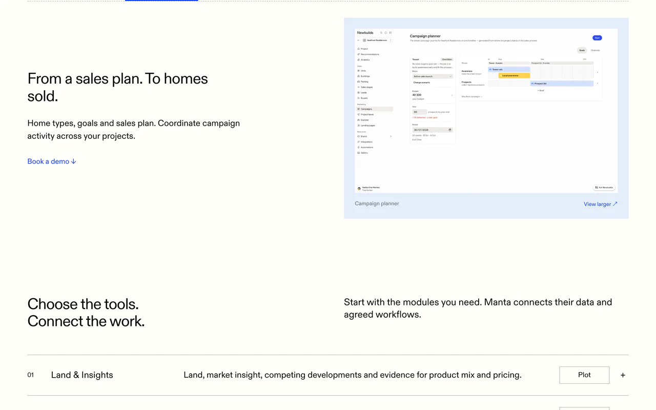 Newbuilds.com: from a sales plan to homes sold, with the campaign planner